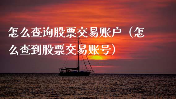 怎么查询股票交易账户（怎么查到股票交易账号）_https://www.lansai.wang_股票问答_第1张