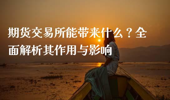 期货交易所能带来什么？全面解析其作用与影响_https://www.lansai.wang_期货直播_第1张