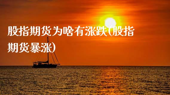 股指期货为啥有涨跌(股指期货暴涨)_https://www.lansai.wang_期货行情_第1张