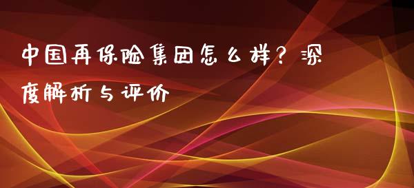 中国再保险集团怎么样？深度解析与评价_https://www.lansai.wang_理财百科_第1张