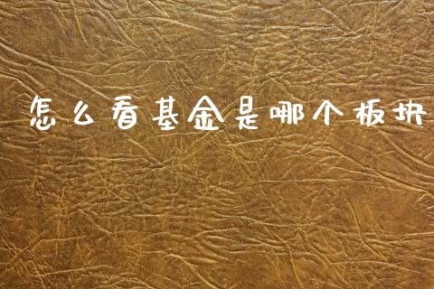 怎么看基金是哪个板块_https://www.lansai.wang_基金理财_第1张