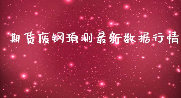 期货废钢预测最新数据行情_https://www.lansai.wang_期货行情_第1张