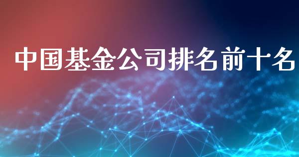 中国基金公司排名前十名_https://www.lansai.wang_基金理财_第1张