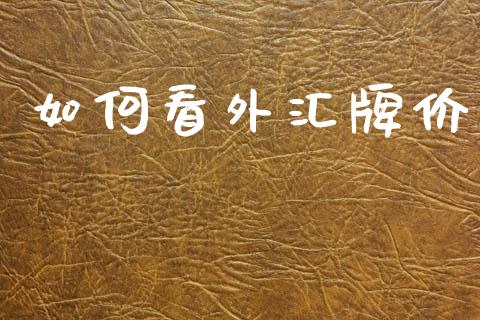 如何看外汇牌价_https://www.lansai.wang_期货直播_第1张