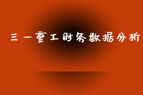 三一重工财务数据分析_https://www.lansai.wang_股票知识_第1张