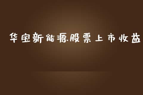 华宝新能源股票上市收益_https://www.lansai.wang_股票问答_第1张