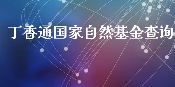 丁香通国家自然基金查询_https://www.lansai.wang_基金理财_第1张