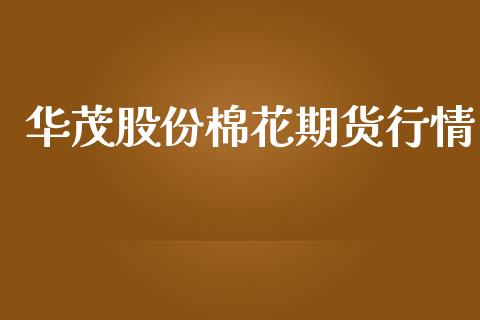 华茂股份棉花期货行情_https://www.lansai.wang_期货资讯_第1张