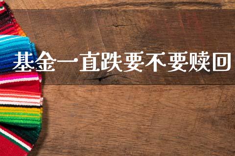 基金一直跌要不要赎回_https://www.lansai.wang_基金理财_第1张