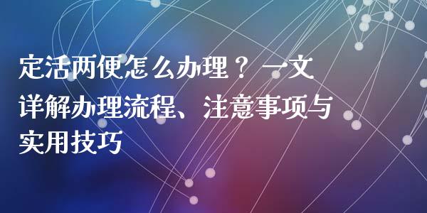 定活两便怎么办理？ 一文详解办理流程、注意事项与实用技巧_https://www.lansai.wang_基金理财_第1张