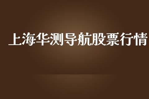 上海华测导航股票行情_https://www.lansai.wang_股票知识_第1张