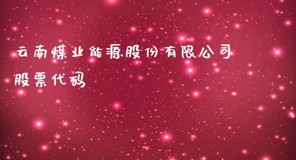 云南煤业能源股份有限公司股票代码_https://www.lansai.wang_期货行情_第1张