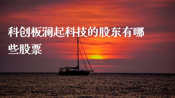 科创板澜起科技的股东有哪些股票_https://www.lansai.wang_期货资讯_第1张
