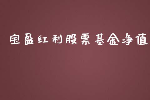 宝盈红利股票基金净值_https://www.lansai.wang_期货行情_第1张