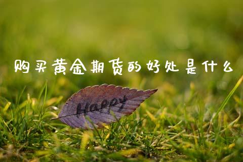 购买黄金期货的好处是什么_https://www.lansai.wang_期货行情_第1张