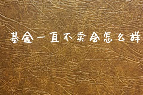 基金一直不卖会怎么样_https://www.lansai.wang_基金理财_第1张