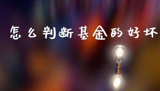 怎么判断基金的好坏_https://www.lansai.wang_理财百科_第1张