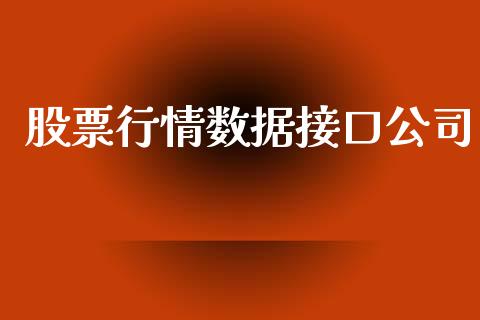 股票行情数据接口公司_https://www.lansai.wang_股票知识_第1张