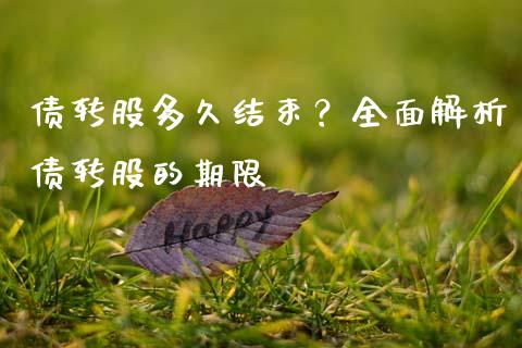 债转股多久结束？全面解析债转股的期限_https://www.lansai.wang_期货直播_第1张