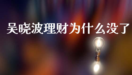 吴晓波理财为什么没了_https://www.lansai.wang_恒生指数_第1张