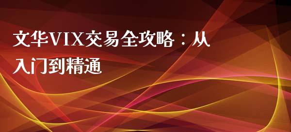 文华VIX交易全攻略:从入门到精通_期货行情_第1张_起点财经 文华VIX交易全攻略:从入门到精通_https://www.lansai.wang_期货行情_第1张