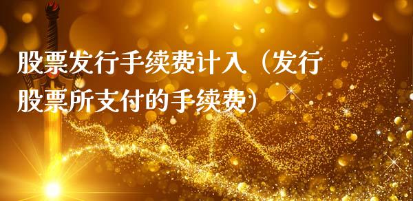 股票发行手续费计入（发行股票所支付的手续费）_https://www.lansai.wang_股票知识_第1张