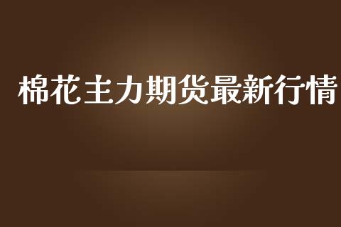 棉花主力期货最新行情_https://www.lansai.wang_股指期货_第1张