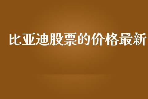 比亚迪股票的价格最新_https://www.lansai.wang_股票问答_第1张