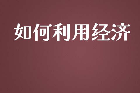 如何利用经济_https://www.lansai.wang_股票问答_第1张