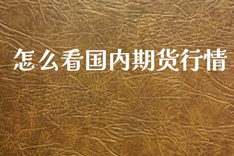 怎么看国内期货行情_https://www.lansai.wang_恒生指数_第1张
