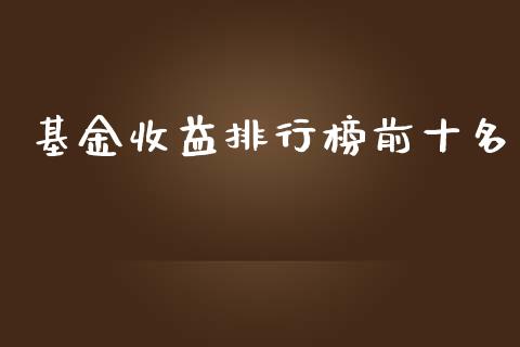 基金收益排行榜前十名_https://www.lansai.wang_未分类_第1张