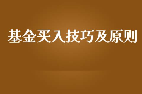 基金买入技巧及原则_https://www.lansai.wang_基金理财_第1张