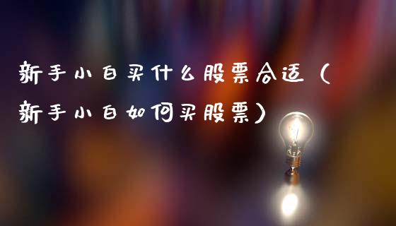 新手小白买什么股票合适（新手小白如何买股票）_https://www.lansai.wang_股票问答_第1张