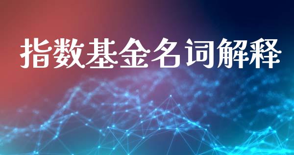 指数基金名词解释_https://www.lansai.wang_理财百科_第1张