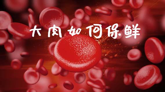 大肉如何保鲜_https://www.lansai.wang_期货行情_第1张
