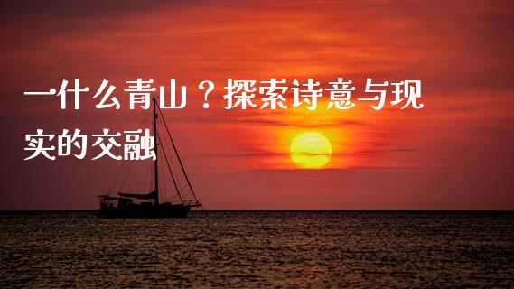 一什么青山？探索诗意与现实的交融_https://www.lansai.wang_基金理财_第1张