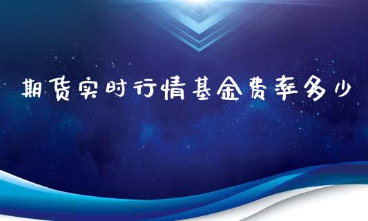 期货实时行情基金费率多少_https://www.lansai.wang_未分类_第1张