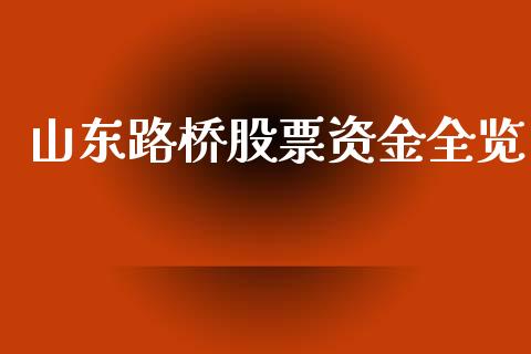 山东路桥股票资金全览_https://www.lansai.wang_恒生指数_第1张