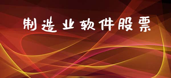 制造业软件股票_https://www.lansai.wang_期货资讯_第1张