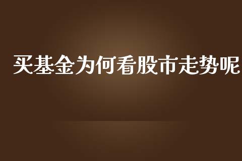 买基金为何看股市走势呢_https://www.lansai.wang_基金理财_第1张