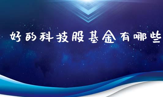 好的科技股基金有哪些_https://www.lansai.wang_基金理财_第1张