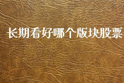 长期看好哪个版块股票_https://www.lansai.wang_期货资讯_第1张