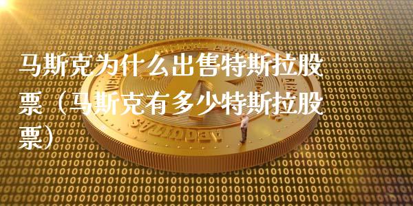 马斯克为什么出售特斯拉股票（马斯克有多少特斯拉股票）_https://www.lansai.wang_股票知识_第1张