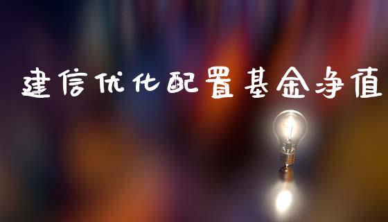 建信优化配置基金净值_https://www.lansai.wang_基金理财_第1张