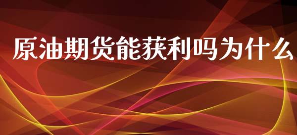 原油期货能获利吗为什么_https://www.lansai.wang_期货行情_第1张