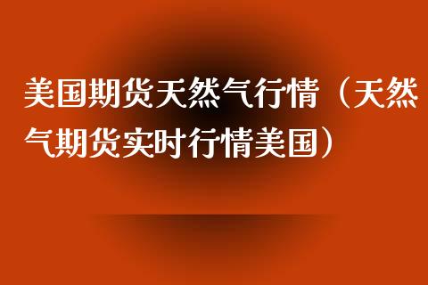 美国期货天然气行情（天然气期货实时行情美国）_https://www.lansai.wang_期货资讯_第1张