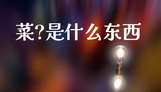 菜?是什么东西_https://www.lansai.wang_期货行情_第1张