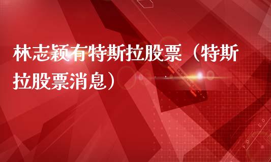 林志颖有特斯拉股票（特斯拉股票消息）_https://www.lansai.wang_股票问答_第1张