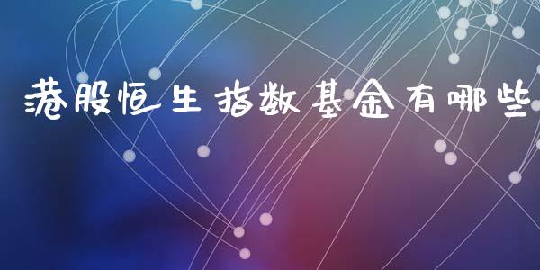 港股恒生指数基金有哪些_https://www.lansai.wang_基金理财_第1张