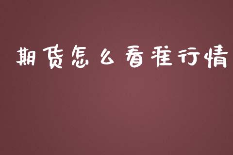 期货怎么看准行情_https://www.lansai.wang_恒生指数_第1张